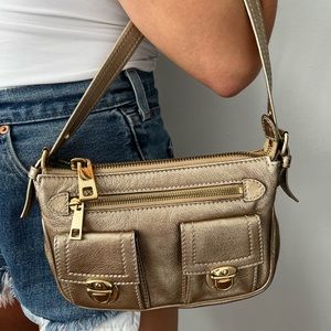 Marc Jacobs Shoulder Bag Leather Gold